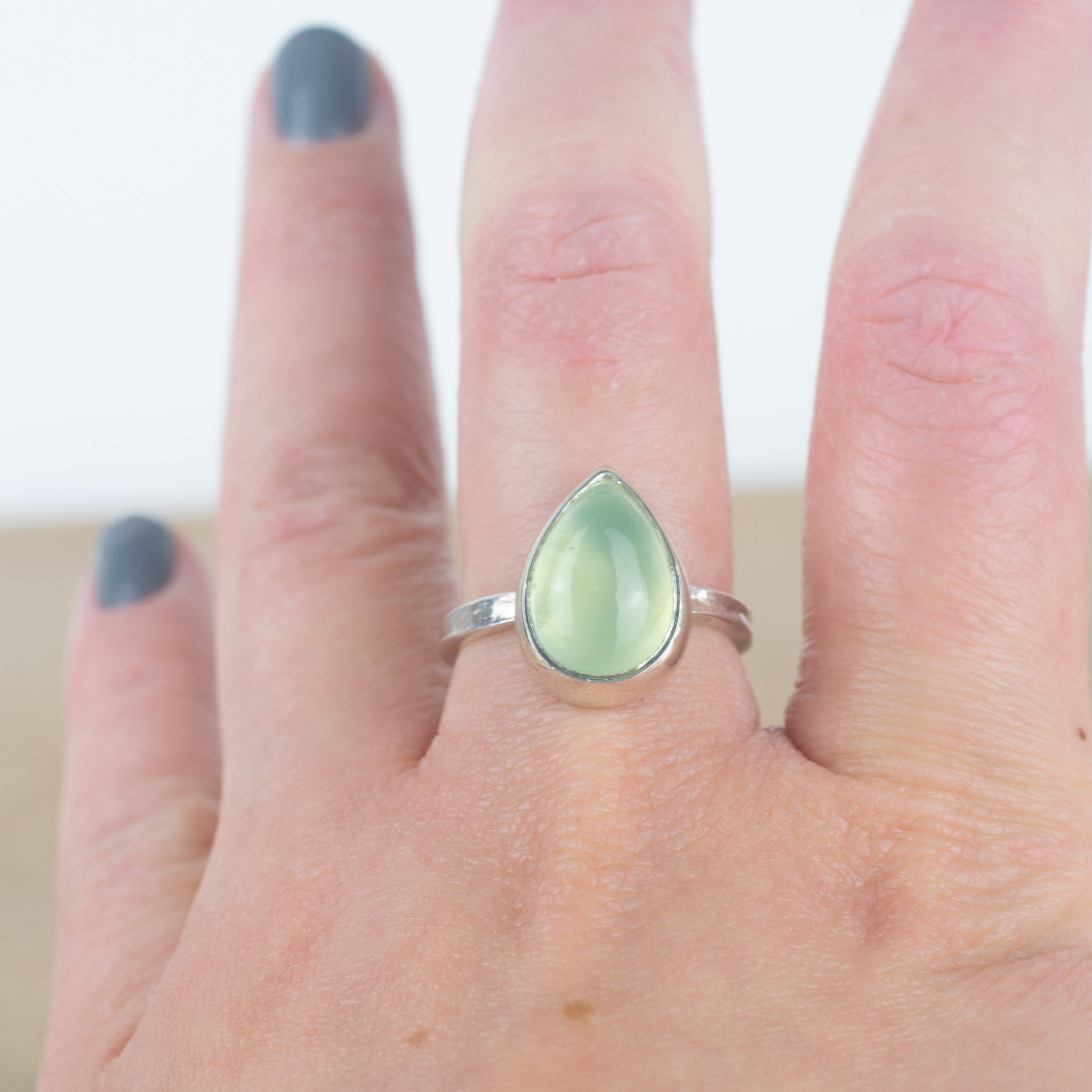 Prehnite ring on sale