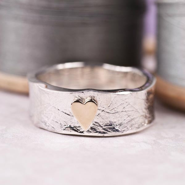 Silver love 2024 heart ring