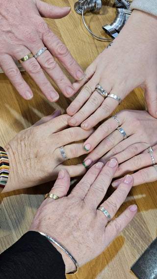 Wide Textured Ring Class