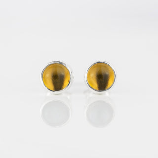 Citrine Sterling Silver Gemstone Studs