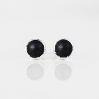 Black Onyx Sterling Silver Gemstone Studs