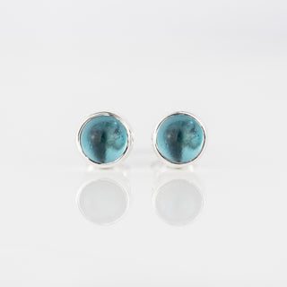 Swiss Blue Topaz Sterling Silver Gemstone Studs