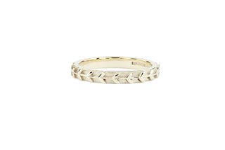 White Gold Vine Leaf Ring