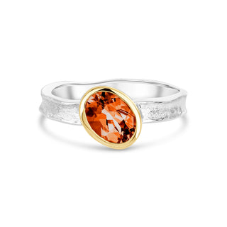 Amy - Oval Madeira Citrine Storybook Ring