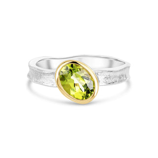 Amy - Oval Peridot Storybook Ring