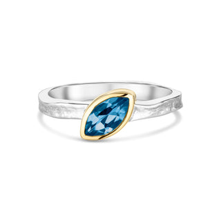 Josephine - Marquise London Blue Topaz Storybook Ring