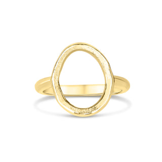 Gold Organic Circle Ring