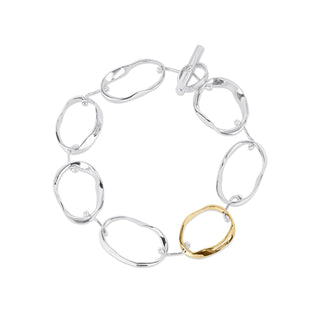 Glimmerings Silver and 9ct Gold Bracelet