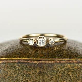 Diamond Gold Trilogy Ring