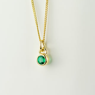 Andromeda Emerald Gold Pendant