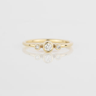 Diamond Gold Trilogy Ring