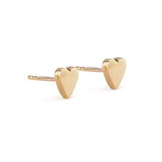 Lunar Tiny Gold Heart Studs