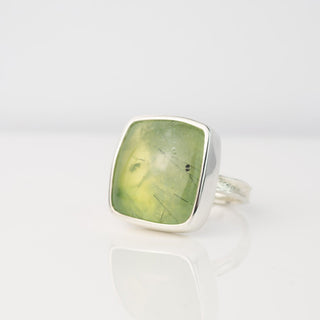 No. 527 - Prehnite One Of A Kind Ring - Size S 1/2