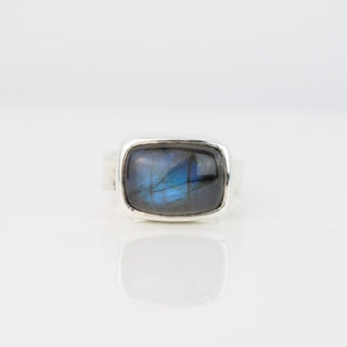 No. 525 - One Of A Kind Labradorite Silver Ring - Size O