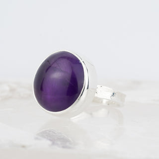 No. 415 - Amethyst Round One Of A Kind Ring - Size S