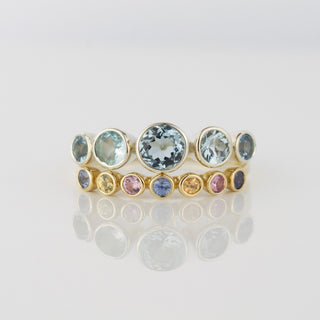 Aquamarine Gold Power Ring