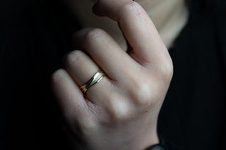 Dark Skies Gold Ring