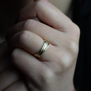 Dark Skies Gold Ring