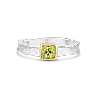 Gretel - Peridot Square Storybook Ring