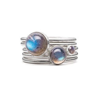 Storm: Labradorite Stacking Rings