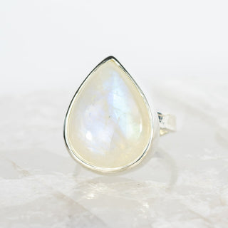 No. 767 - One Of A Kind Moonstone Storybook Ring - Size R 1/2