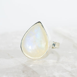 No. 767 - One Of A Kind Moonstone Storybook Ring - Size R 1/2