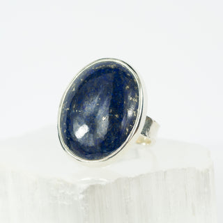 No. 770 - One Of A Kind Lapis Lazuli Silver Ring - Size T 1/2