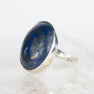 No. 772 - One Of A Kind Lapis Lazuli Silver Ring - Size X