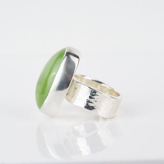 No. 739 - Prehnite One Of A Kind Ring - Size K 1/2