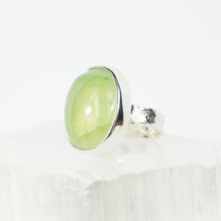 No. 740 - Prehnite One Of A Kind Ring - Size Q