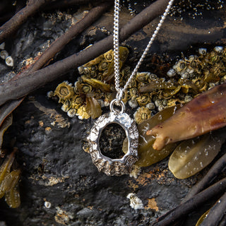 Small Silver Limpet Shell Pendant