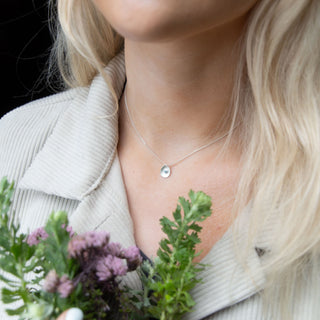 Sea Buttons December Birthstone Silver Tanzanite Pendant