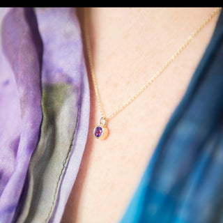 Amethyst Gold Andromeda Pendant