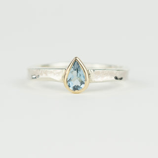 Alice - Aquamarine Teardrop Storybook Ring