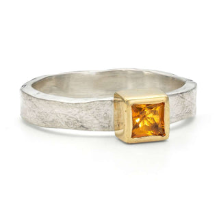 Gretel - Citrine Square Storybook Ring