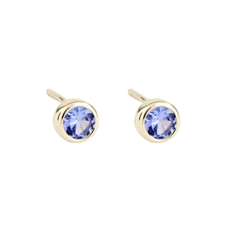 Tanzanite Gold Andromeda Stud Earrings