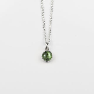 Green Tourmaline Single Gemstone Pendant