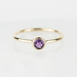 Andromeda - 4mm Amethyst Ring