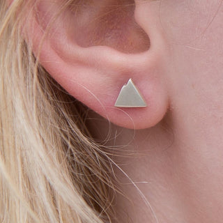 Contour Mountain Stud Earrings