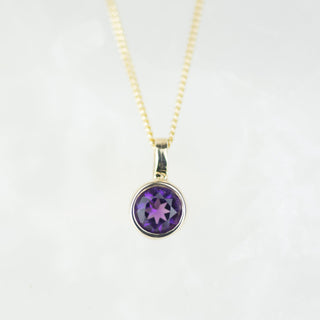 Gold 5mm Amethyst Andromeda Pendant