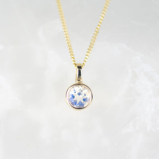 Gold 5mm Moonstone Andromeda Pendant