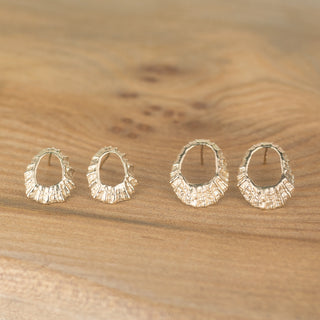 Small Gold Limpet Shell Studs