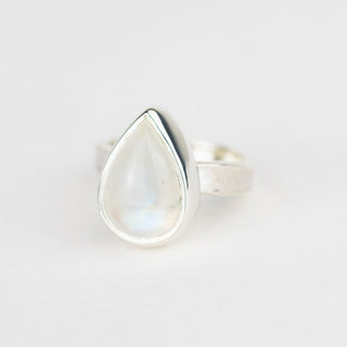 No.232 Teardrop Silver Moonstone Ring