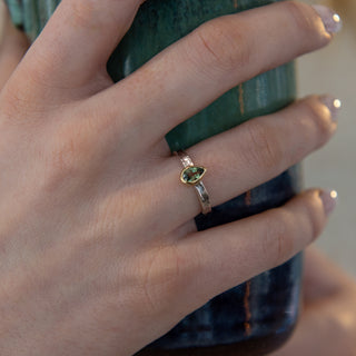 Alice - Rhodolite Garnet Teardrop Storybook Ring