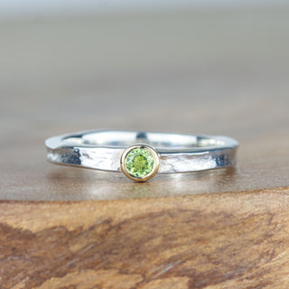 Tess - Peridot August Birthstone Ring